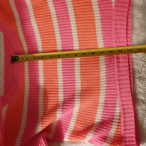 Charlotte Russe Pink/orange sweater XL - Picture 5 of 7